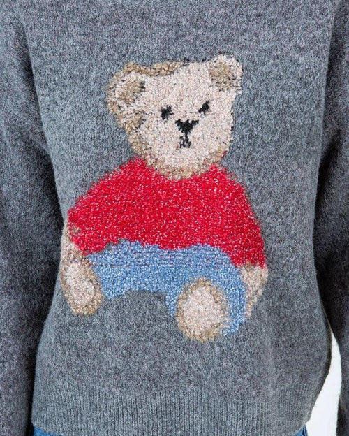 Teddy Bear Intarsia Sweater