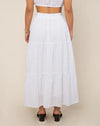 Tiered Eyelet Maxi Skirt